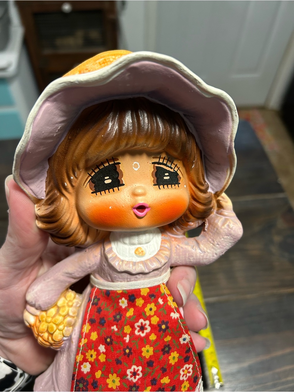 Vintage Big-eyed Girl Coin Bank